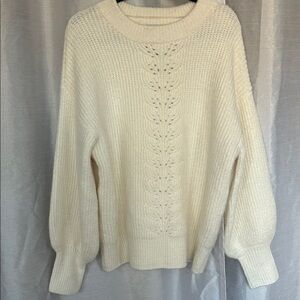 Ava & Viv Cream Knit Sweater